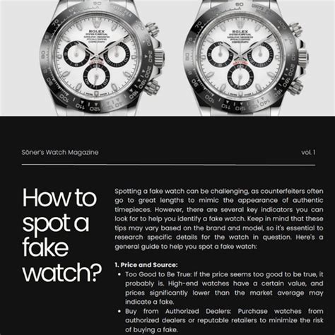 Spotting Fake Watches Before You Order Online